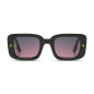 Preview: Komono Sonnenbrille Avery Matrix grün, Gläser dunkelblau bis rot getönt, front